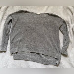Moth Women's Heather Gray Crew Neck Sweater